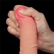 Csúszóbőrös dupla rétegű realisztikus herés dildó 19,5 cm világos - 7.5'' Sliding Skin Dual Layer Dong Flesh I