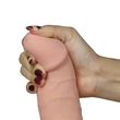 Távirányítós puha herés dildó 22 cm - 8.8" The Ultra Soft Dude - Vibrating Flesh