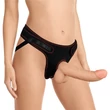 Felcsatolható herés világos dildó hámmal 21,5 cm - Easy Strapon Set 8.5''
