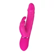Vízálló és tölthető, szilikon nyuszi vibrátor Cocky Rabbit Magenta