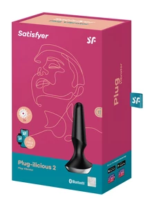 Plug-ilicious 2 fekete vibrátoros análplug