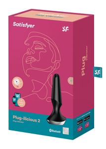 Plug-ilicious 2 fekete vibrátoros análplug