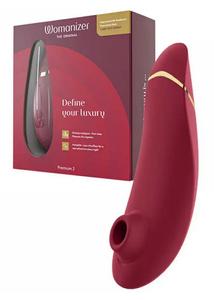 Szívóhullámos Womanizer Premium 2. vízálló csiklóizgató, piros és arany