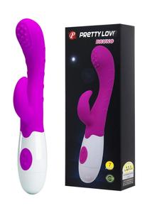 Vibrátor g-pont és csikló együttes izgatására 20 cm Bruno
