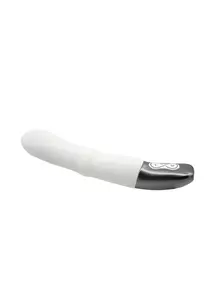 G-pontos vibrátor Titanz 7" silicone rechargeable vibrator in ivory white