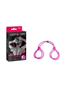 Szövet kötöző bilincs Cotton cuffs rózsaszín