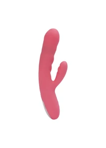Csiklóizgatós tolomozgásos tölthető vibrátor Avery strawberry pink