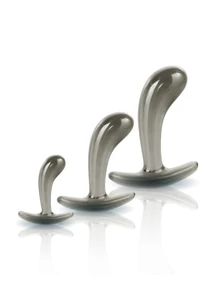 Black axinite 3 in 1 anal plug kit set i