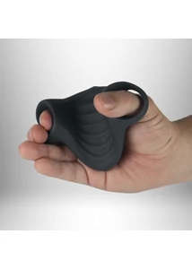 Ujjra húzható vibrációs maszturbátor férfiaknak Palm - Black