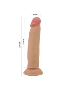 Letapasztható csúszóbőrös dildó Pretty love keon flesh