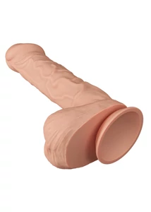 Realisztikus csúszóbőrös herés dildó Pretty Love Bergrisi 26 cm