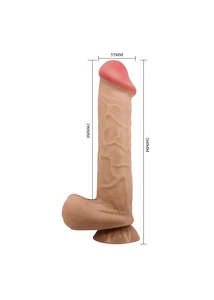 Letapasztható csúszóbőrös dildó Pretty love mendel flesh