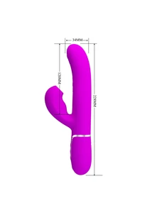 Csiklóizgatós vibrátor tapogató és lüktető funkcióval pink - Pretty Love Perlita twinkled tenderness purple I