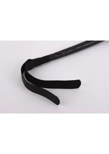 Bőr korbács 70 cm-es kid leather 9 tails flogger fekete