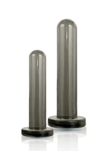Black axinite 2 in 1 anal plug kit set
