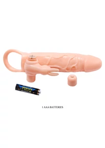 Péniszhosszabbító vibrátoros Pretty love brave man vibrating penis sleeve