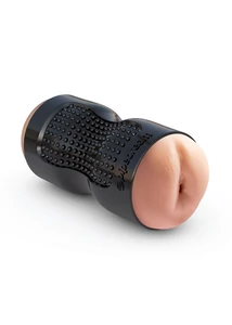 Maszturbátor vagina és ánusz Tight grip pussy & ass masturbator  black/light