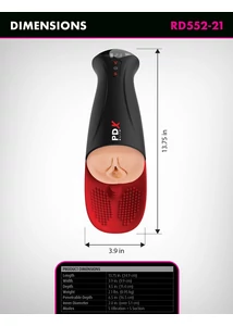 Szívó és vibráló vagina maszturbátor Fuck-o-matic pro XL - light