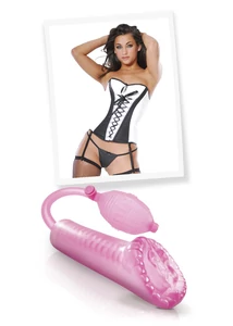 Vagina pumpálható Super cyber snatch pump  pink