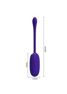 Vibrációs tojás puha szilikon bevonattal Pretty Love Julius Purple II
