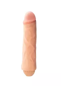 Vibrátoros pénisz 19 cm-es dildó - Real seducer flexible vibrating dong