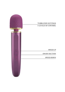 Masszírozó tölthető Pretty love colorful massager purple