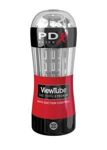 Maszturbátor átlátszó PDX Viewtube see-thru stroker