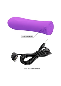 Mini vibrátor, tölthető Pretty love alfreda purple ii