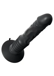 Letapasztható pénisz formájú lökő vibrátor Vibrating ass fucker black