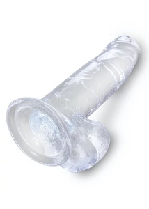 Átlátszó dildó 18 cm With balls clear 7