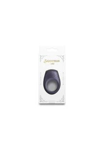 Péniszgyűrű Seduction - levi - metallic gray vibrátoros