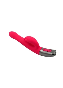 Csiklókaros G-pont vibrátor tölthető Titanz 8.5" silicone rechargeable vibrator in pink