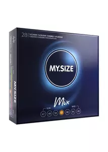 Méretes óvszer készlet My size mix condoms 57 mm (28 db) eper