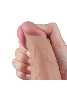 Realisztikus vibrátor 10.5" real softee rechargeable vibrating dildo(flesh)