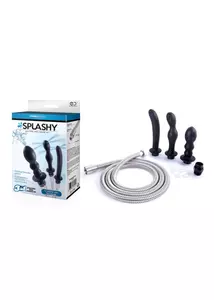 Análdugó és intimzuhany készlet 3 az egyben - Hydro series-splashy 3 butt plug with hose kit