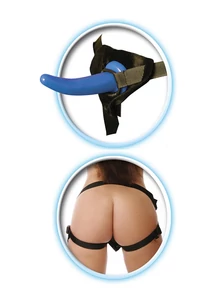 Beginner's strap-on for him blue/black
