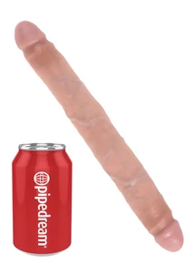 Kétvégű realisztikus dildó 12" slim double dildo light