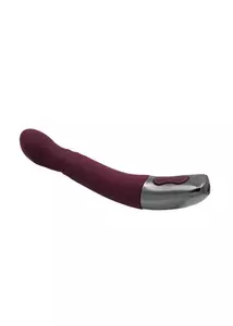 G-pontos vibrátor Titanz 8" silicone rechargeable vibrator in rubine red