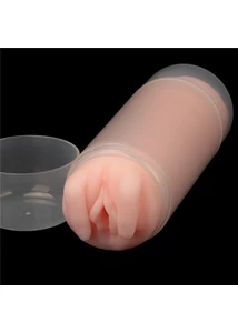 Realisztikus vagina és ánusz maszturbátor Virgin-skin blowout double side stroker vagina and anus