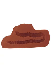 Realisztikus vagina és ánusz Perfect pussy double stroker brown