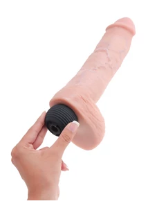 Spriccelő realisztikus dildó 11" squirting cock with balls  light