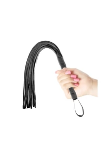 Fekete műbőr korbács Fetish fantasy series first time flogger black