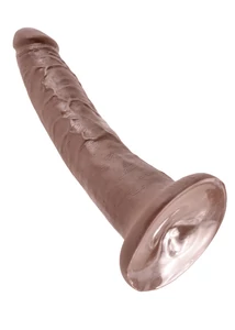 Letapasztható realisztikus dildó 7" cock brown