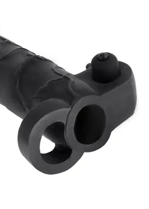 Vibrating real feel 2" extension  black