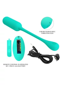 Távirányítós vibrációs tojás Pretty love lechies green