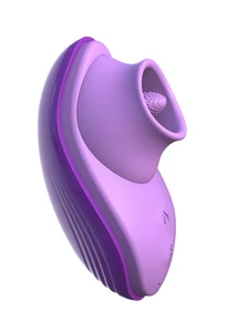 Nyelvecskés csiklóizgató melegítő funkcióval - Her silicone fun tongue purple