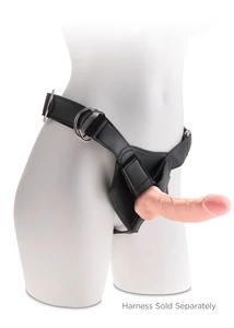 Valósághű dildó herékkel 24 cm Triple density fat cock 8 with balls testszínű
