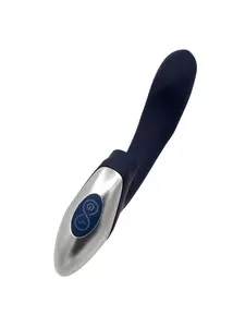 Léghullámos csiklóizgatós G-pontos vibrátor Titanz 8 " silicone rechargeable vibrator in blue