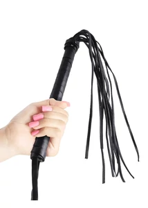 Fekete korbács Cat-o-nine tails black 63,5 cm
