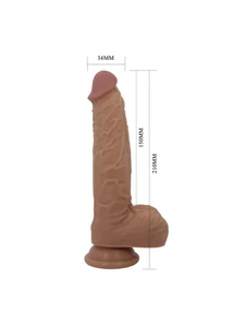 Vibrátoros letapasztható Pretty love Jonathan 8,3" vibrating dildo